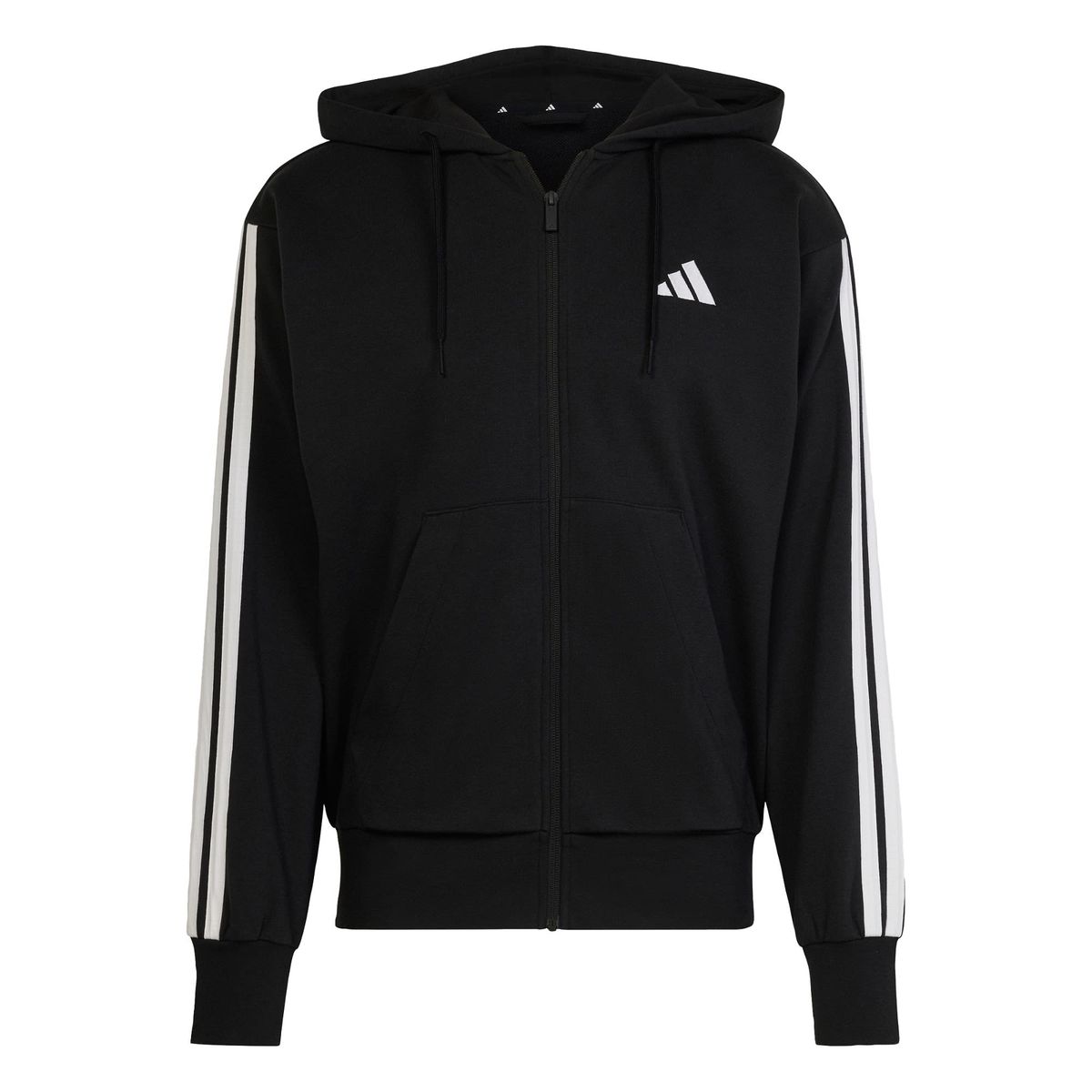 ADIDAS - Polerón con Capucha Essentials 3 Tiras French Terry