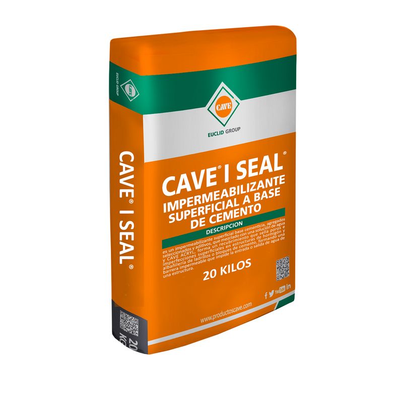CAVE - CAVE I SEAL - Impermeabilizante Superficial Base Cementicia Saco 20 Kg
