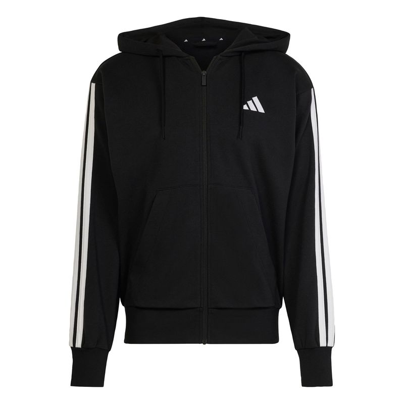 ADIDAS - Polerón con Capucha Essentials 3 Tiras French Terry