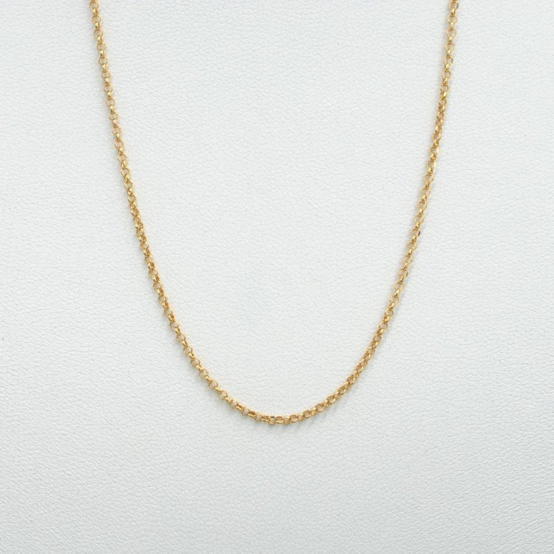 ELLA JOYAS - Cadena Rolo Diamantada Mini - 50cm