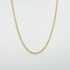 ELLA JOYAS - Cadena Rolo Diamantada Mini - 50cm