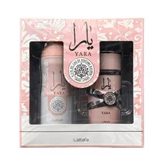 LATTAFA - Set Yara EDP Mujer 100 ml + Desodorante Spray 200 ml