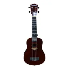 SCORPION - UKELELE ELECTROACÚSTICO CAFÉ OSCURO