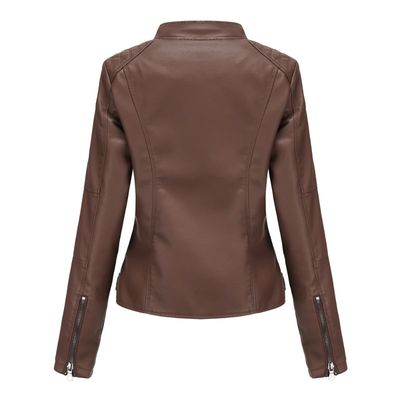 Imagen 2 del producto Chaqueta De Cuero Biker Slim Mujer