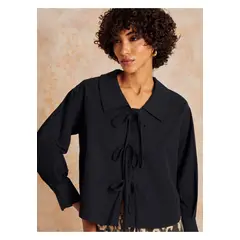 LOUNGE - Blusa Boho Lazos