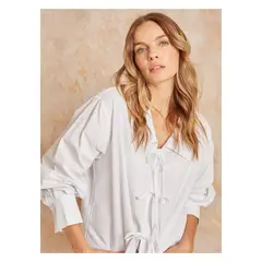 LOUNGE - Blusa Boho Lazos