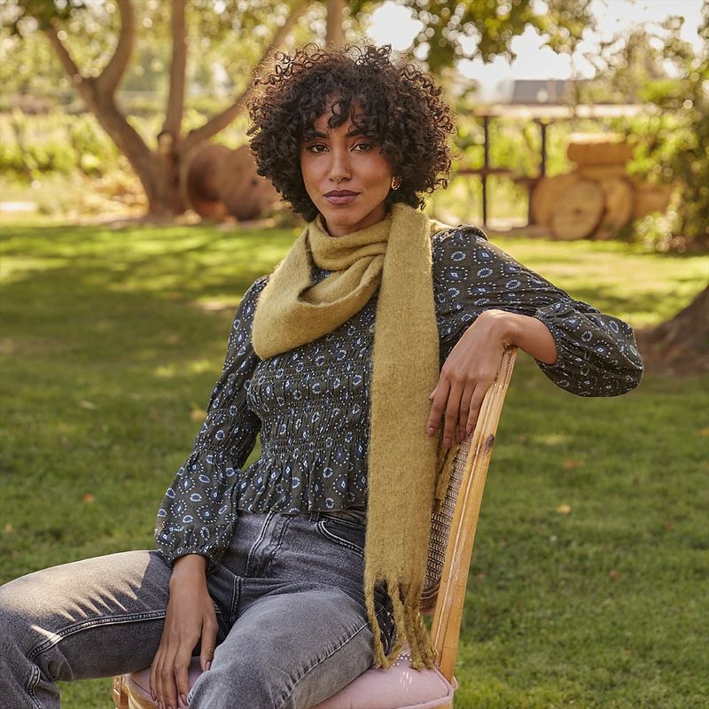 LOUNGE - Blusa Boho Panal De Abejas LOUNGE