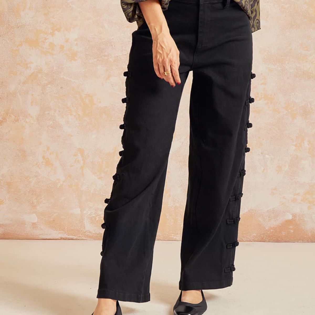 LOUNGE - Pantalón Boho Nudos LOUNGE