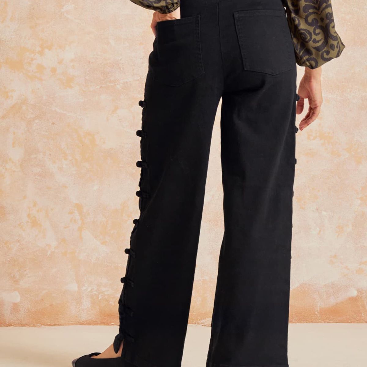 LOUNGE - Pantalón Boho Nudos LOUNGE