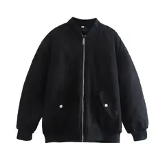 GIOIO - Chaqueta Mujer Algodón Otoño Invierno Casual Ajustada