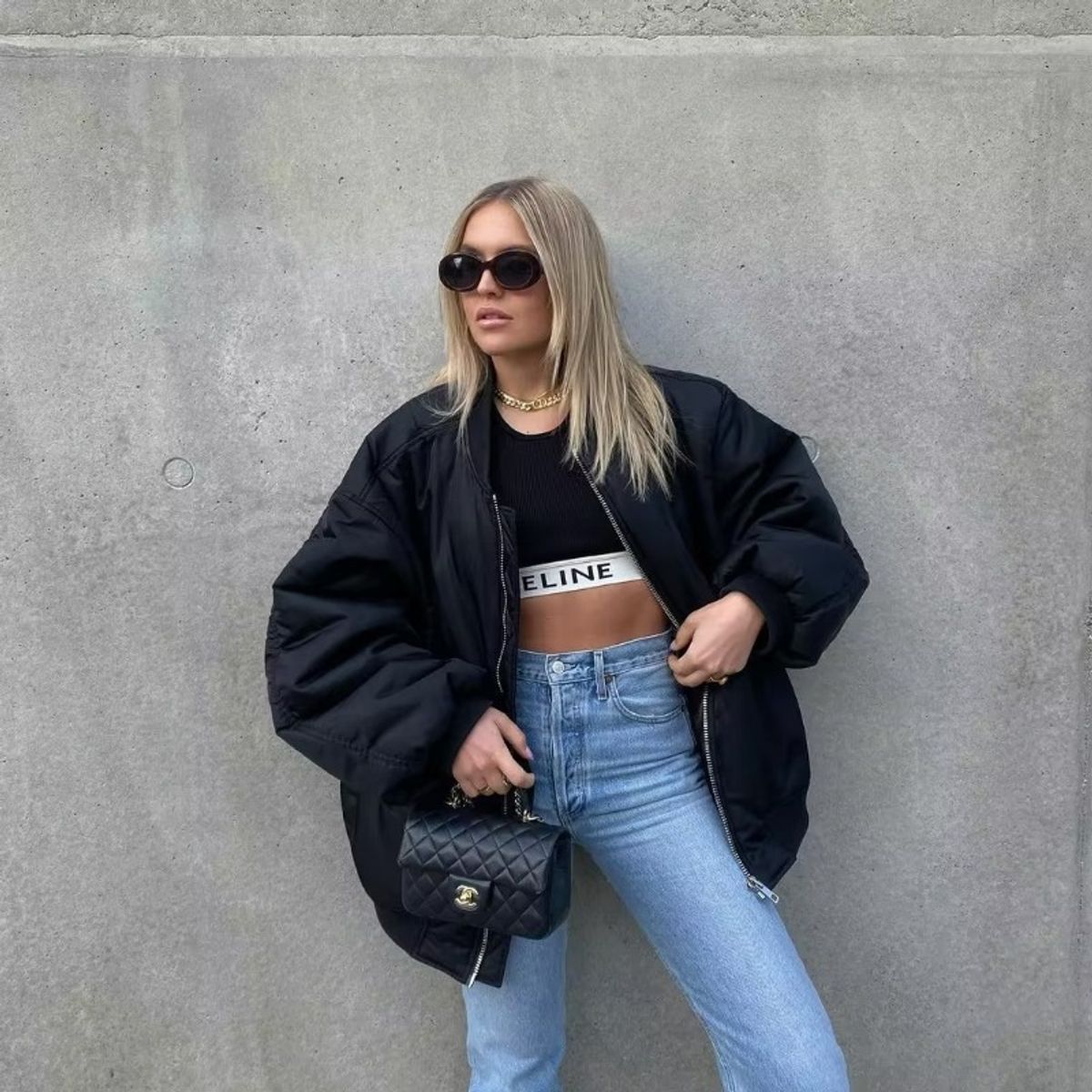 GIOIO - Chaqueta Mujer Algodón Otoño Invierno Casual Ajustada