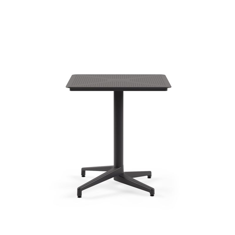 ROCA NEGRA - Mesa Cuadrada 70x70cm plegable de polipropileno reforzado con fibra de vidrio Grafito