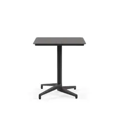 ROCA NEGRA - Mesa Cuadrada 70x70cm plegable de polipropileno reforzado con fibra de vidrio Grafito