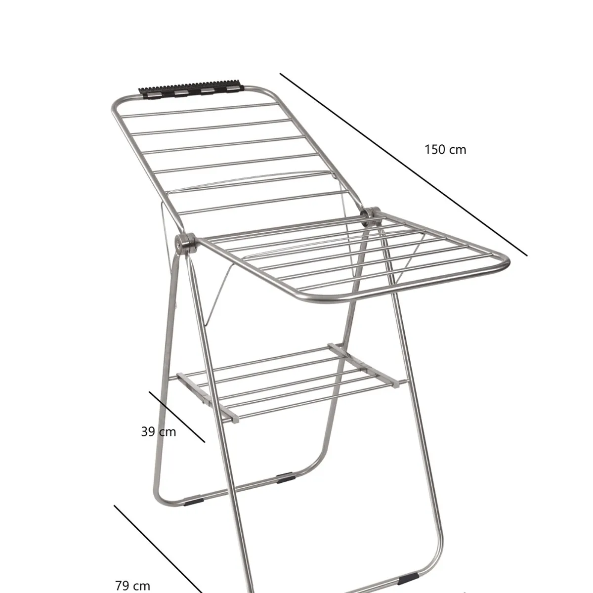 KING RACK - Tendedero Ropa Tender Plegable Acero Inoxidable Reforzado KR