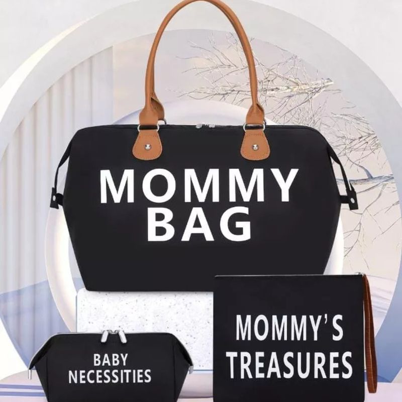 ELEPHANT - Bolso mochila maternal para bebé mommy bag negro