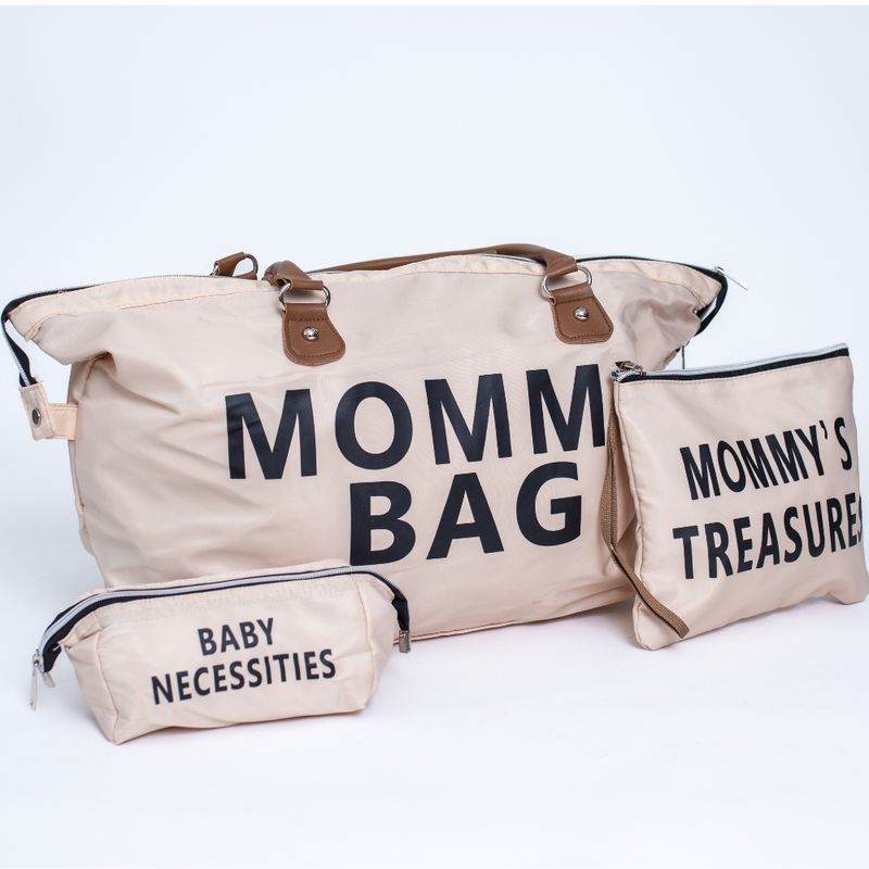 ELEPHANT - Bolso mochila maternal para bebé mommy bag beige