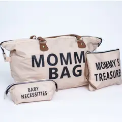 ELEPHANT - Bolso mochila maternal para bebé mommy bag beige