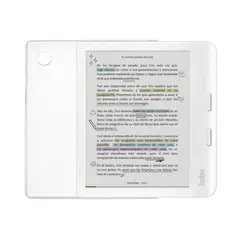 KOBO - Lector e reader Libra Colour Blanco con Funda Clear Case Transparente