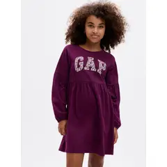 GAP - Vestido Niña Logo Morado