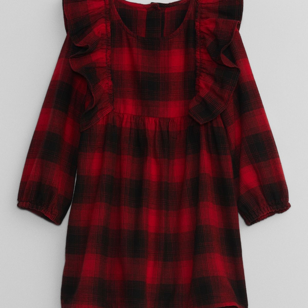 GAP - Vestido Niña Ruffle Rojo