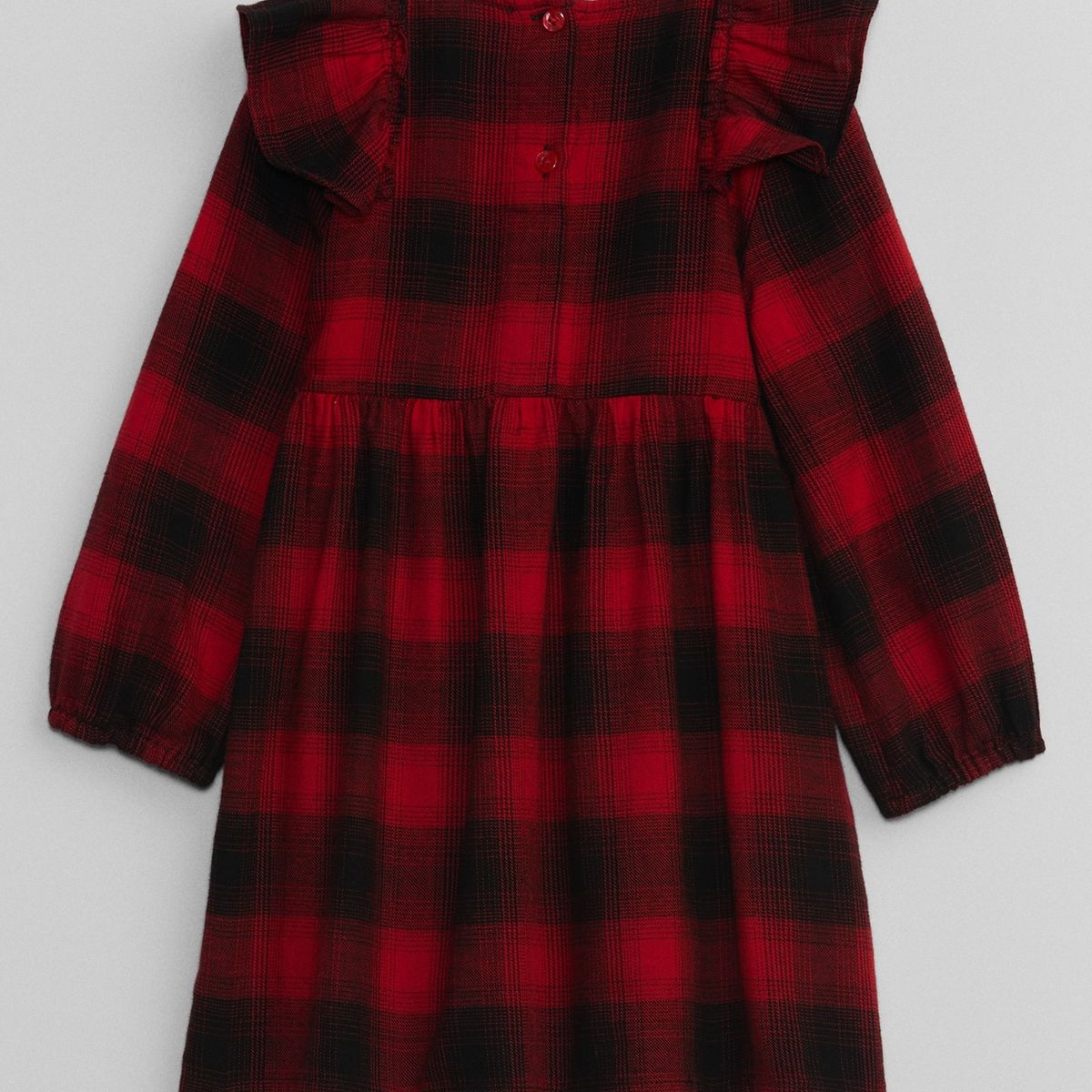 GAP - Vestido Niña Ruffle Rojo