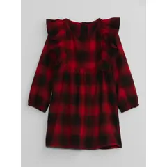 GAP - Vestido Niña Ruffle Rojo