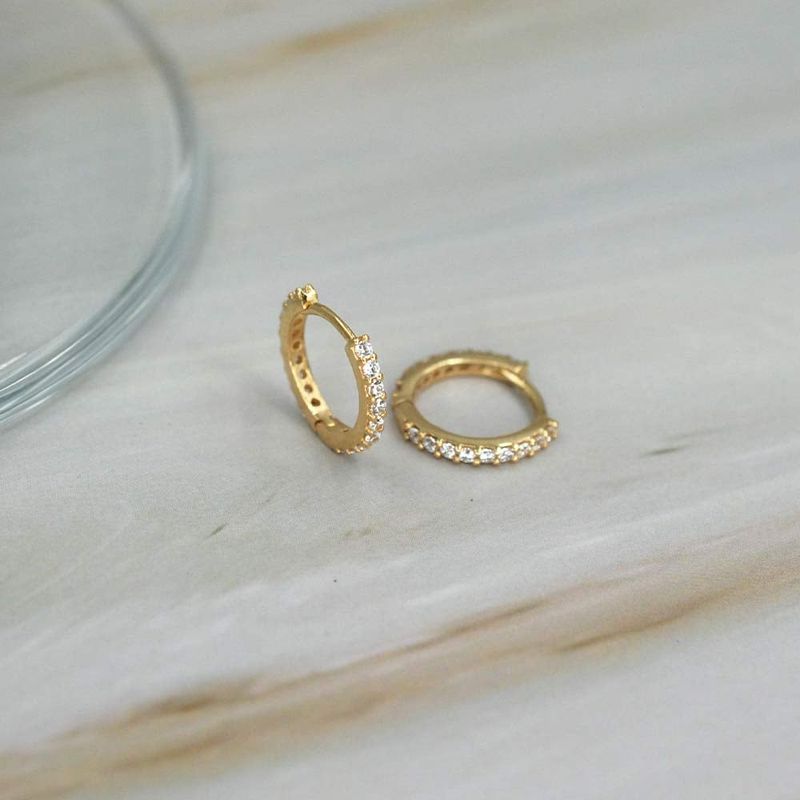 ELLA JOYAS - Aro Argolla Karina Oro 18k