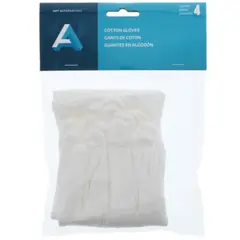GENERICO - Guantes 100% Algodón Blancos Mediano Art Alternatives Pack 4