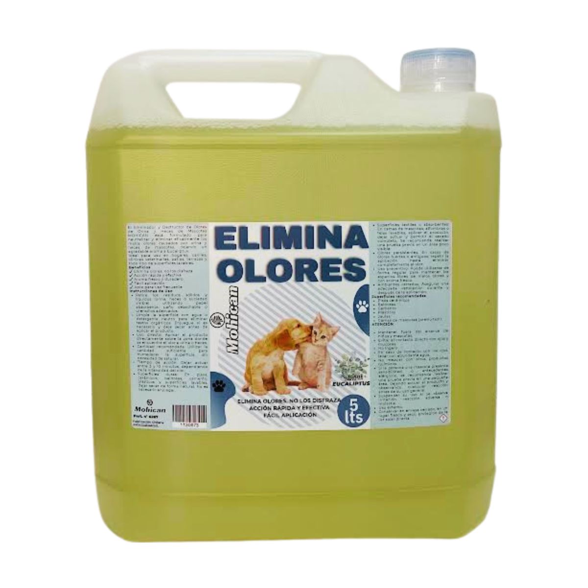 ELIMINADOR Y DESTRUCTOR DE OLOR ORINA Y HECES EUCALIPTO 5 LT, marca GENERICO - Foto Principal