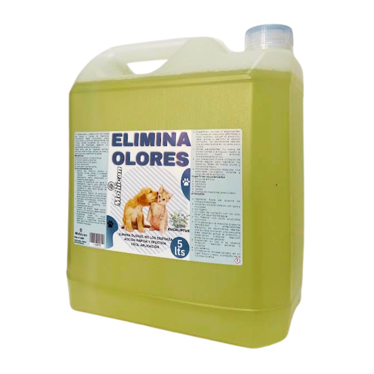 ELIMINADOR Y DESTRUCTOR DE OLOR ORINA Y HECES EUCALIPTO 5 LT, marca GENERICO - Foto 2