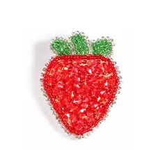 GINO RODINIS - Prendedor Frutilla 049 Rojo