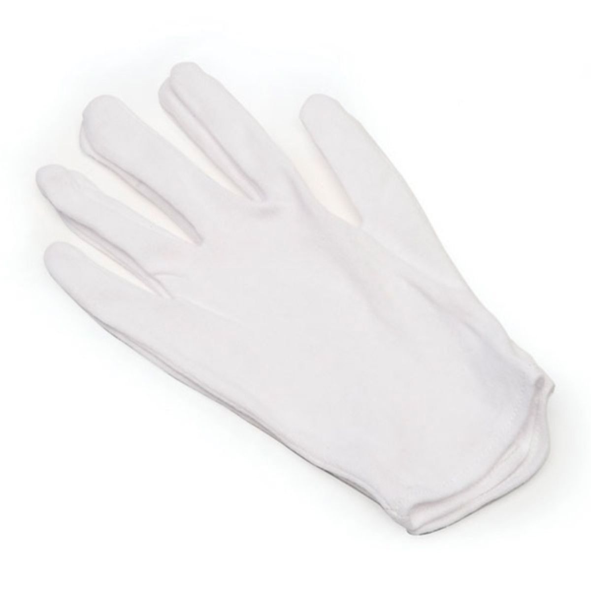 GENERICO - Guantes 100% Algodón Blanco Grandes Lineco 4 Unidades