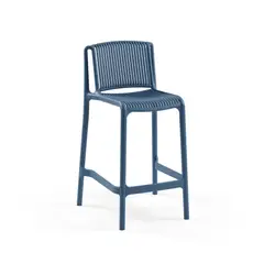 ROCA NEGRA - Taburete Nes Azul 65CM de polipropileno reforzado con fibra de vidrio