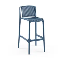 ROCA NEGRA - Taburete Nes Azul 75CM de polipropileno reforzado con fibra de vidrio
