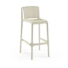 ROCA NEGRA - Taburete Nes Beige 75CM de polipropileno reforzado con fibra de vidrio