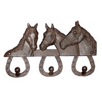 Perchero de pared diseño caballos