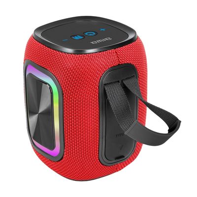 Imagen 2 del producto Parlante Bluetooth 12w Radio Fm Luz Rgb Aw-kb61 Rojo