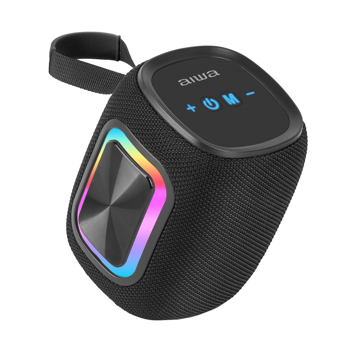 AIWA - Parlante Bluetooth Aiwa 12w Radio Fm Luz Rgb Aw-kb61 Negro