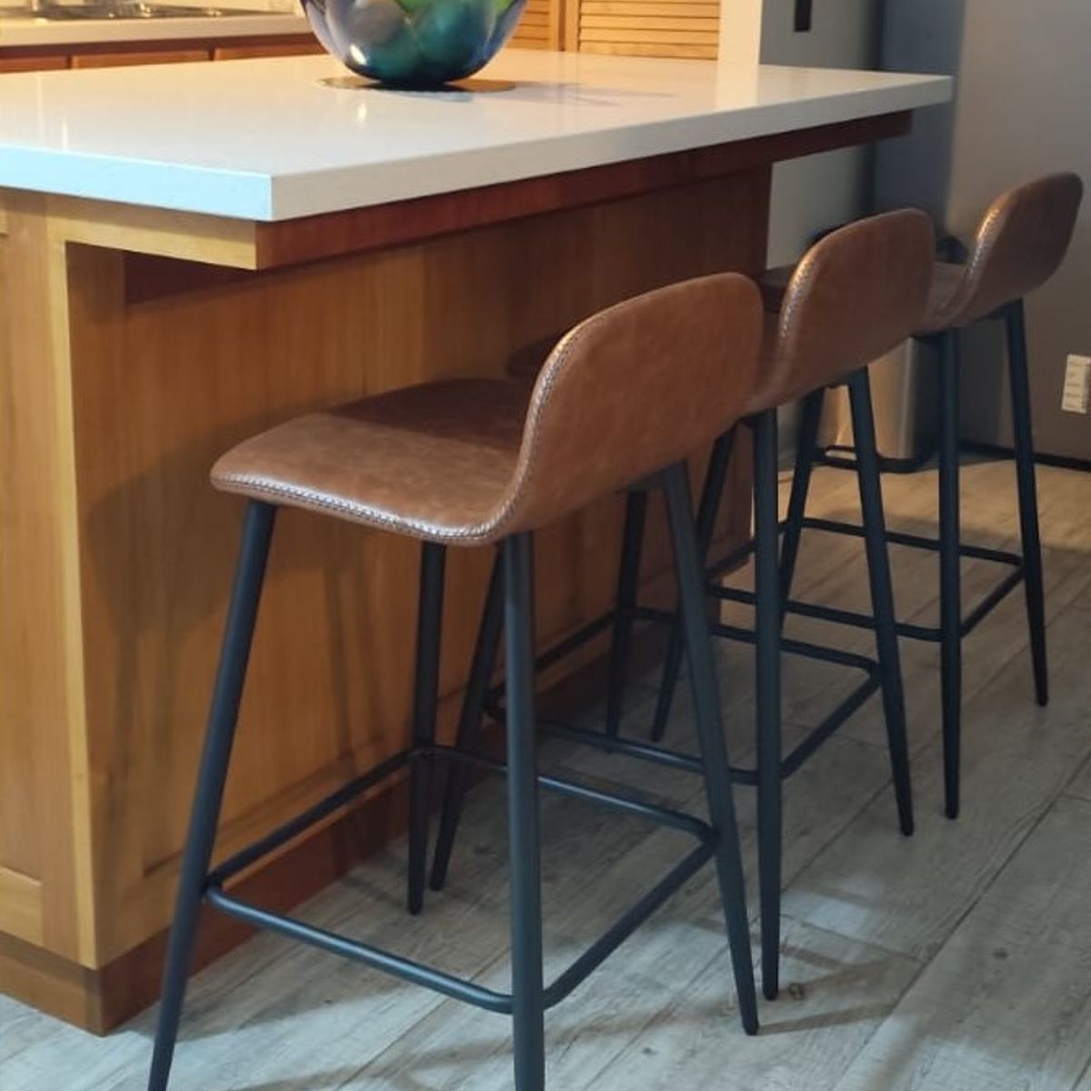 GENERICO - Silla de Bar Oxford  63 cm Cafe (1 Unidad)