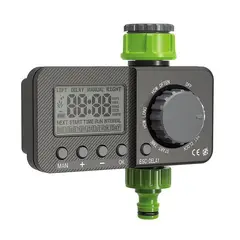GENERICO - Programador Riego Para Llave Una Zona Color Gris