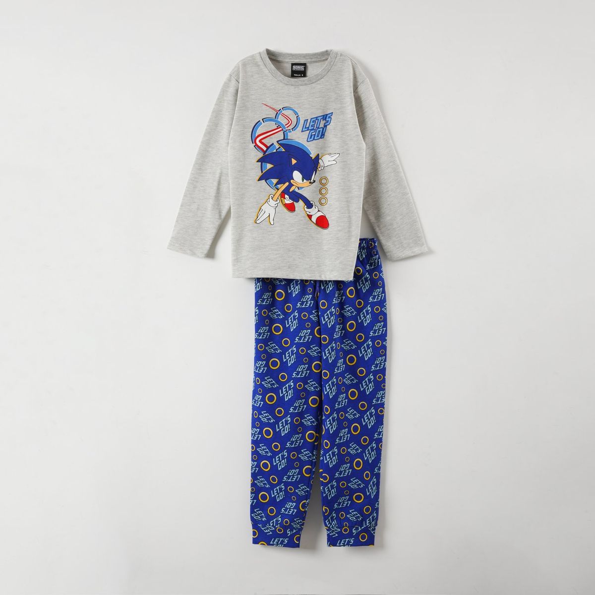 SONIC - Conjunto Pijama Niño Lets Go! Azul Sonic