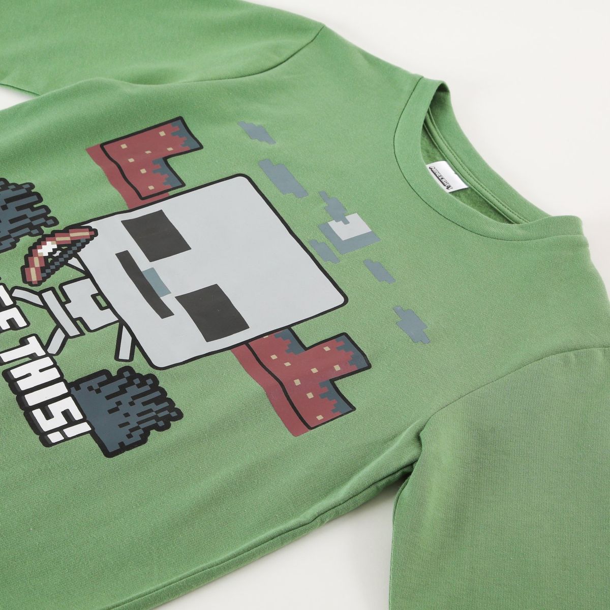 MINECRAFT - Pijama Minecraft Oficial "Dodge This!" con Estampado Integral - Niños 6-12 Años
