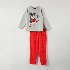 DISNEY - Pijama Minnie Mouse Polera y Pantalón con Corazones - Niñas 2-8 Años