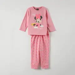 DISNEY - Pijama Mickey y Minnie Mouse Polera y Pantalón - Niños 2-8 Años