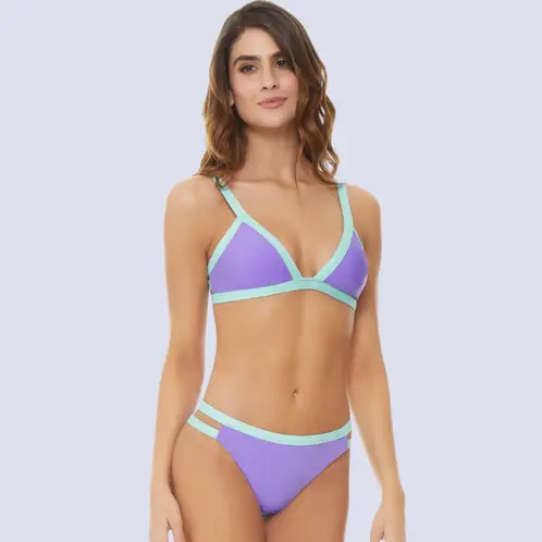 CHAMELA - BIKINI ECO TRIANGULO LILA MUJER OUTLET 41765L