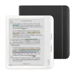 KOBO - Lector e Reader Libra Colour Blanco con Funda SleepCover Negro