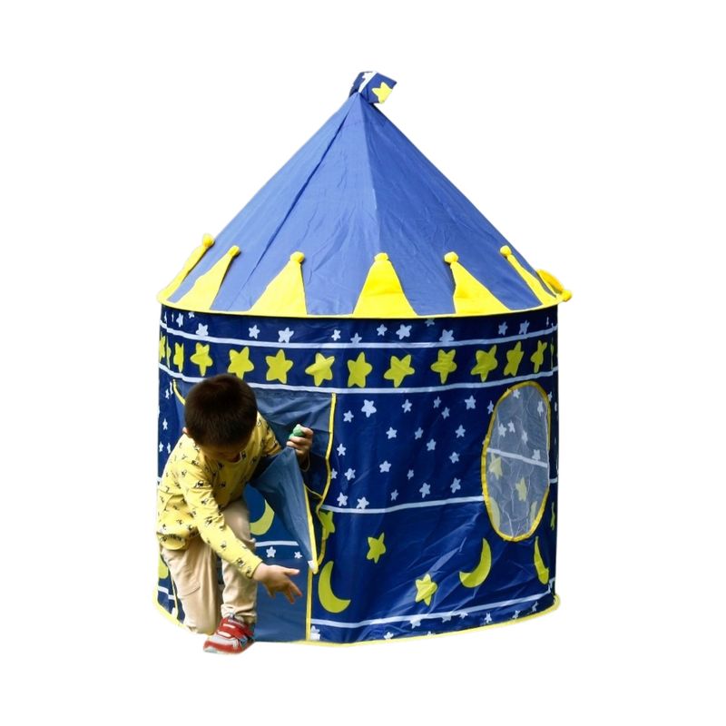 GENERICO - CARPA CASTILLO INFANTIL HOGAR 150x135 CM AZUL