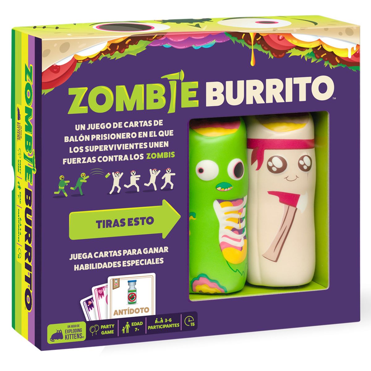 EXPLODING KITTENS - Zombie Burrito - Juego De Mesa - Español