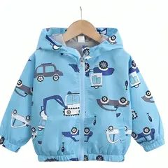 KIBOU - Chaqueta Cortaviento Impermeable Niños Unisex