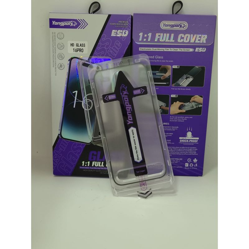 GENERICO - Lamina de Vidrio AutoInstalable Iphone 16 Pro